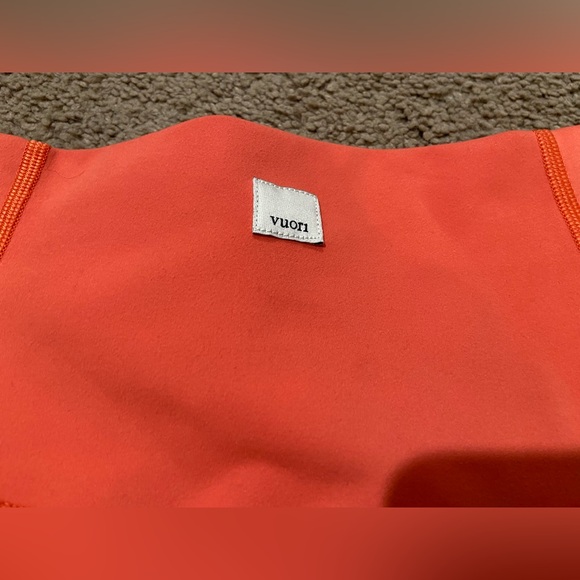 Vuori Womens XXS Studio Pocket Leggings VW446 High Rise 4 Way Stretch Grapefruit - Picture 8 of 13